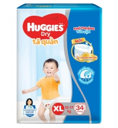 tã quần huggies XL 12-17kg (34 miếng)