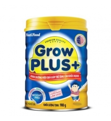 sữa bột nutifood  grow plus + giúp trẻ tăng cân khỏe mạnh 900gram ( trên 1 tuổi)