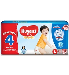 tã quần huggies L 9-14kg (38 miếng)