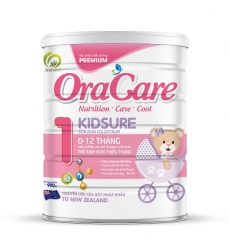 sữa bột oracare  kidsure 1-900 gram (0-12th) km 1 hủ yến kid